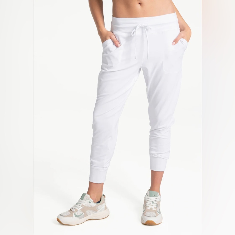 Lole White Joggers Size L NWT